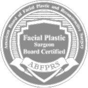 Board certified facial plastic surgeon emblem.