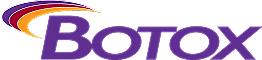 Botox logo with colorful design elements