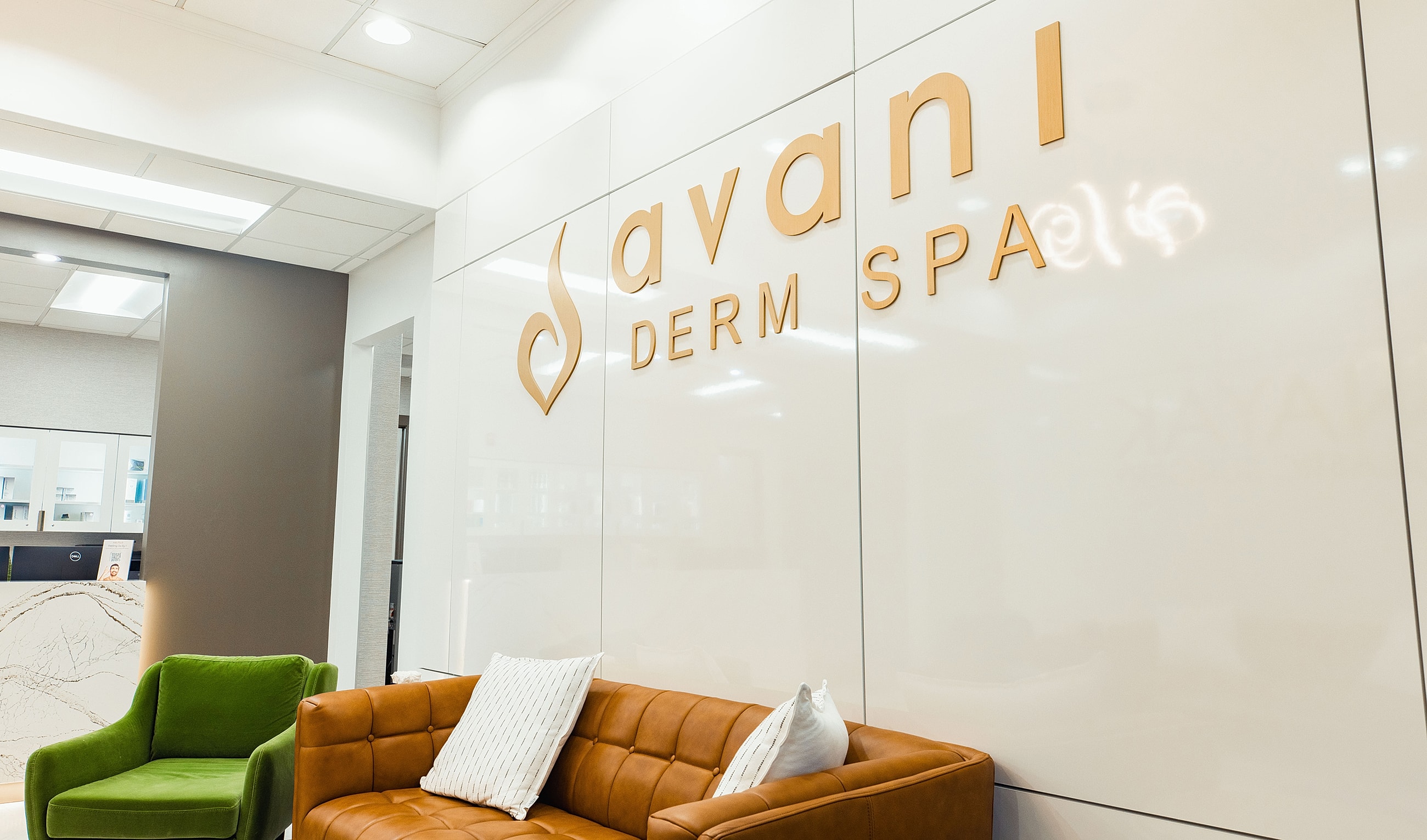Avani Derm Spa stylish interior with seating.